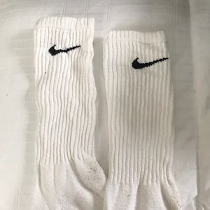 White Nike socks